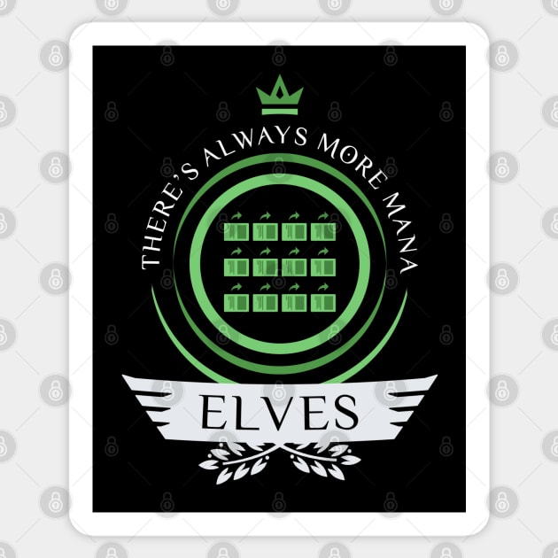 Magic the Gathering - Elven Life V1 Sticker by epicupgrades